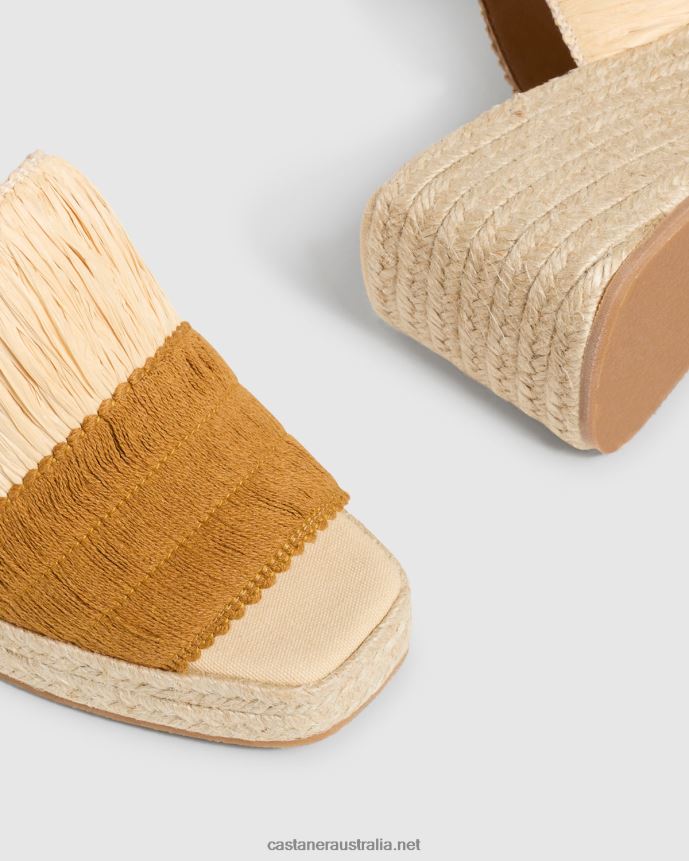 Castaner Women TONIA/141 L4V4PN322 NATURAL/MUSTARD