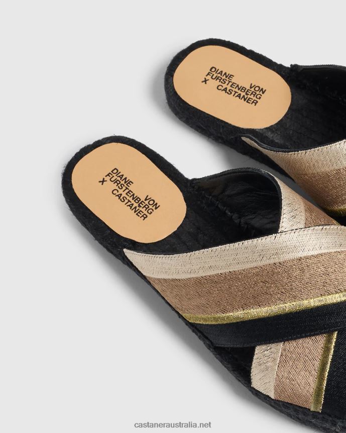 Castaner Women PAOS DVF/156 L4V4PN412 TAUPE/BLACK/NATURAL