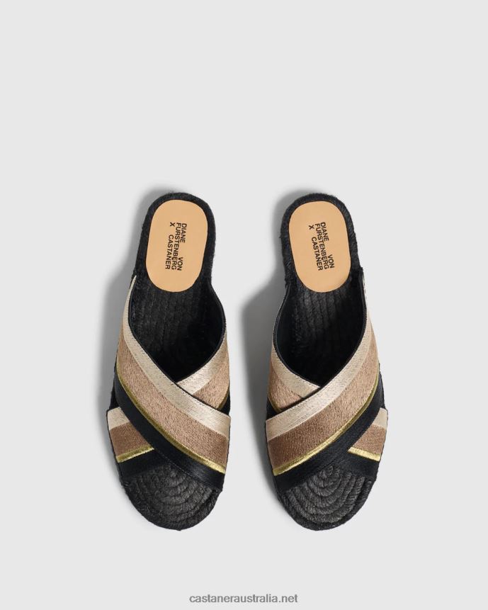 Castaner Women PAOS DVF/156 L4V4PN412 TAUPE/BLACK/NATURAL