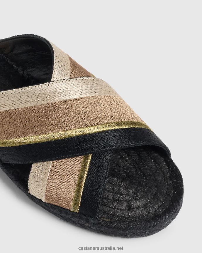 Castaner Women PAOS DVF/156 L4V4PN412 TAUPE/BLACK/NATURAL