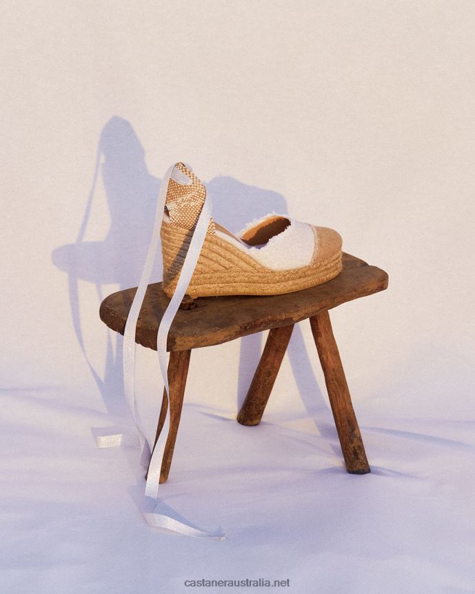 Castaner Women CATALINA/8ED/032 L4V4PN279 WHITE/GOLD