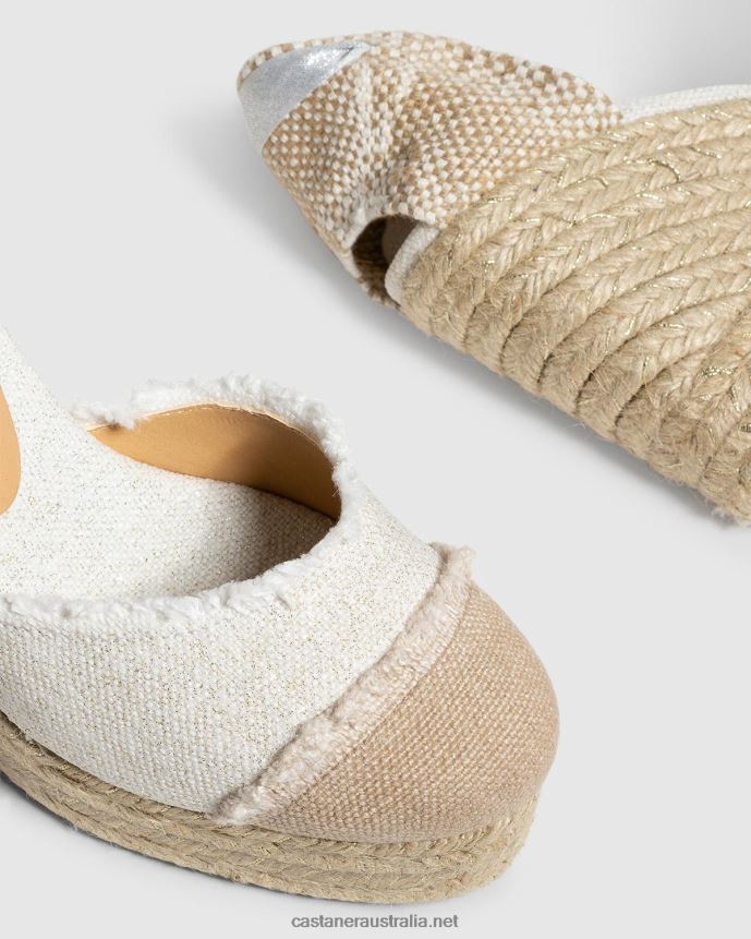 Castaner Women CATALINA/8ED/032 L4V4PN279 WHITE/GOLD